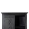 Flash Furniture Harrison 36in. Wide Rustic Farmhouse Storage Cabinet Bookcase w/Sliding Barn Door, Black ZG-026-BLK-GG - alternate 2